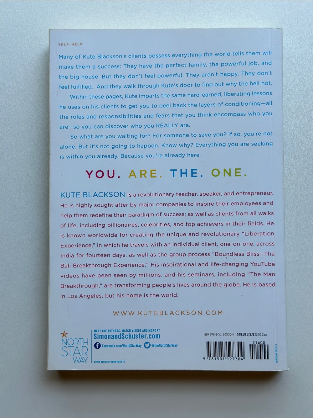 You Are The One by Kute Blackson | Self-help, Mindset | Paperback Book - Picture 2 of 11